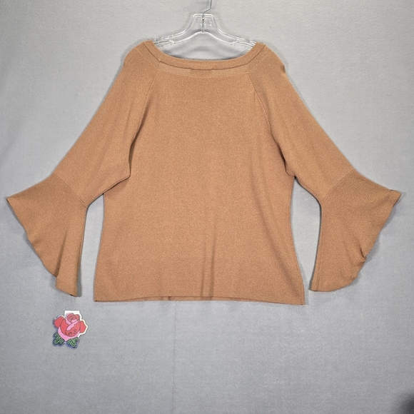 INC International Concepts Womens Plus Ruffled Sleeve Knit Sweater Size 2X - Picture 3 of 12